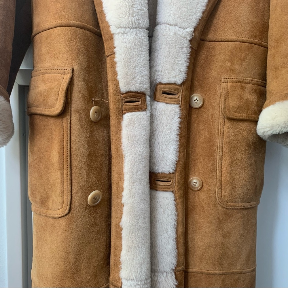 RARE Vintage Ralph Lauren Shearling Coat - Picture 5 of 15